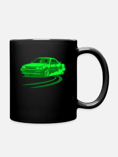 Drifting Drift Car Sports Car - Full Colour Mug - black