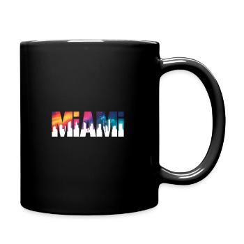 Miami - Cool City Logo - Full Colour Mug - black - Right