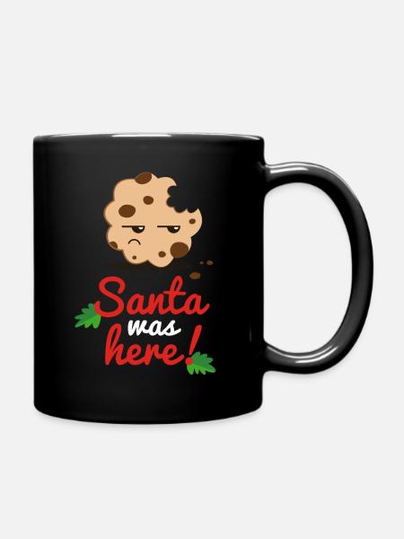 Santa was here - Mug uni - noir