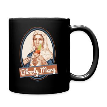 Bloody Mary and drink - Full Colour Mug - black - Right