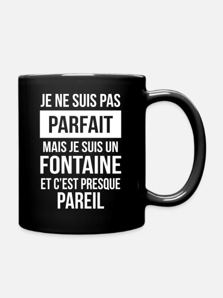 Nom de Famille - FONTAINE - Mug uni - noir