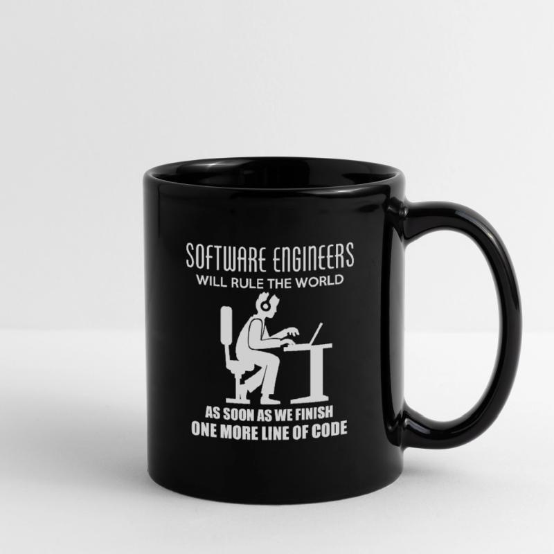 Entwickler Programmier Software Beruf Geschenk Tasse einfarbig
