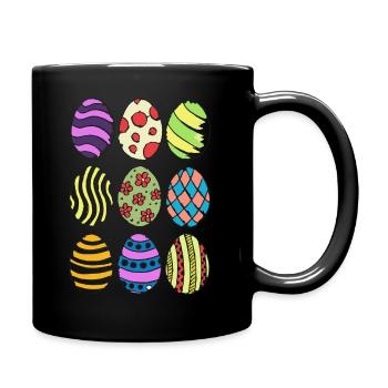 Easter eggs - Full Colour Mug - black - Right