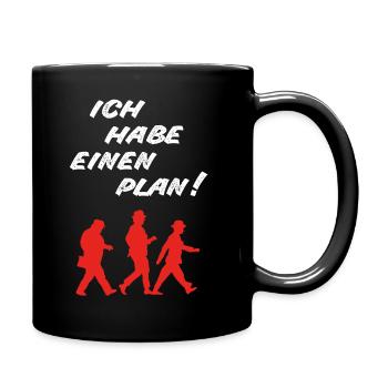 Kult - Ich habe einen Plan! - DDR TV - Tasse einfarbig - Schwarz - Rechts