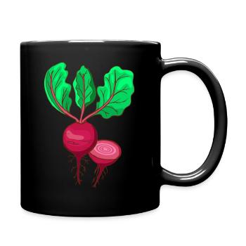 Beetroot Beet Bete - Full Colour Mug - black - Right