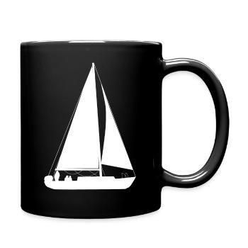 Voilier Voilier Voilier Sports nautiques - Mug uni - noir - Droite
