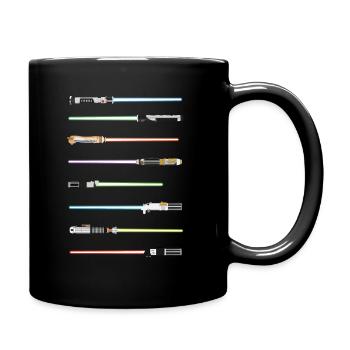 sabres laser horizontaux - Mug uni - noir - Droite