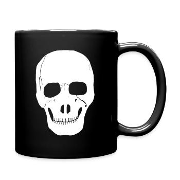 Skull, Satan, skeleton, head, - Full Colour Mug - black - Right