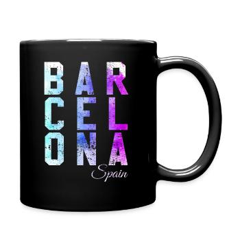 Vintage Abstrait Barcelone - Mug uni - noir - Droite