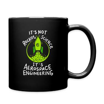 Don science aéronautique aérospatiale - Mug uni - noir - Droite