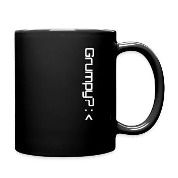 Grumpy 1 white - Full Colour Mug - black - Right