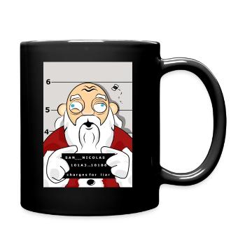 der Gefangene von Santa - Tasse einfarbig - Schwarz - Rechts