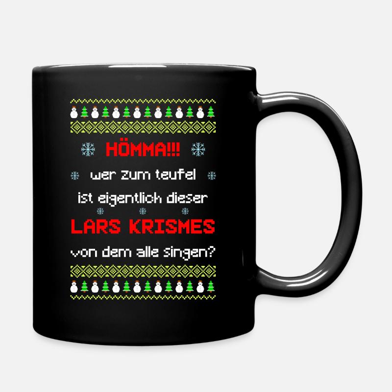lars krismes Ugly Xmas - Tasse einfarbig - Schwarz