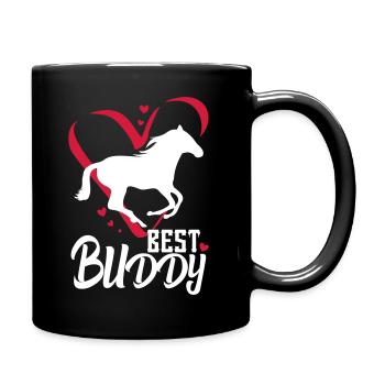 Bester Freund Pferd - Tasse einfarbig - Schwarz - Rechts