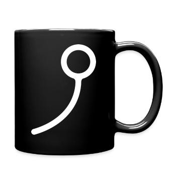 Splint white - Tasse einfarbig - Schwarz - Rechts