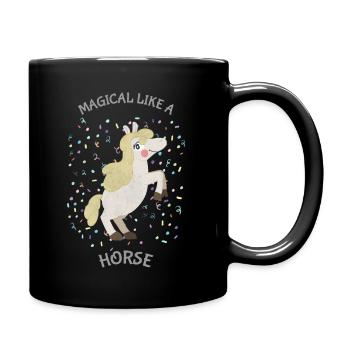 MAGIQUE COMME UN CHEVAL - Mug uni - noir - Droite