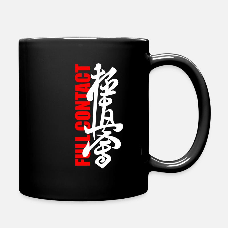 Kyokushinkai Full Contact - Tasse einfarbig - Schwarz