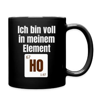 Chemin de fer piste h0 Modèle de chemin de fer chimie - Mug uni - noir - Droite