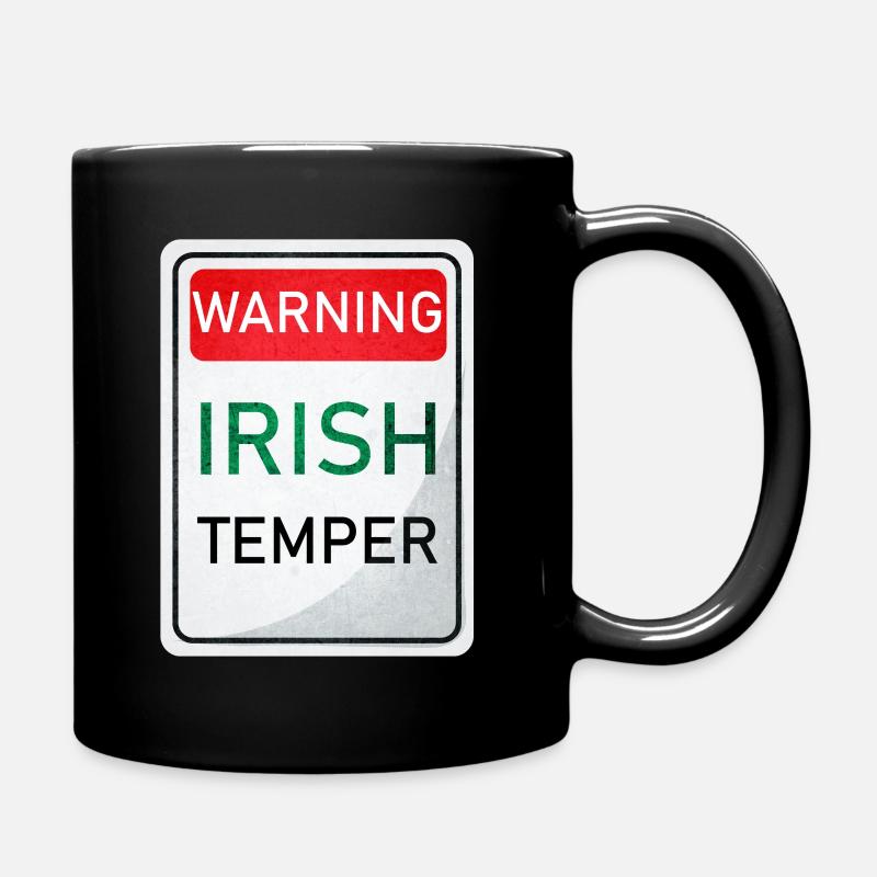 WARNUNG IRISH TEMPER - Tasse einfarbig - Schwarz