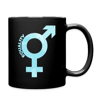 Gleichberechtigung Feminismus Geschenk - Tasse einfarbig - Schwarz - Rechts