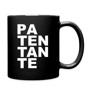 Patentante - tolles Motiv für die Tante - Tasse einfarbig - Schwarz - Rechts