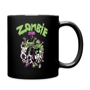 Zombie party - Tasse einfarbig - Schwarz - Rechts