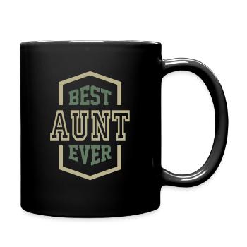 Beste Tante aller Zeiten - Tasse einfarbig - Schwarz - Rechts