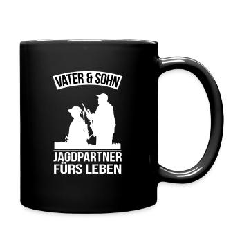 Cadeau père chasse chasse chasseur - Mug uni - noir - Droite