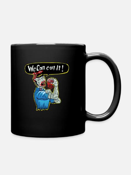 we can eat it - Tasse einfarbig - Schwarz