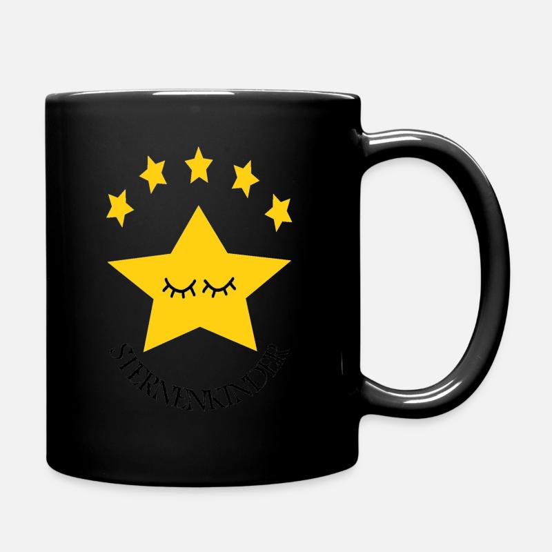 Sternenkinder, Stern, Sternen, Kinder - Tasse einfarbig - Schwarz
