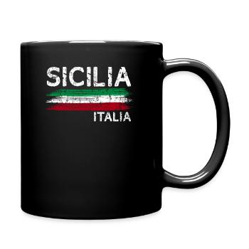 Italie Sicile cadeau - Mug uni - noir - Droite