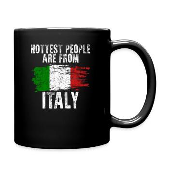 Italy - Full Colour Mug - black - Right