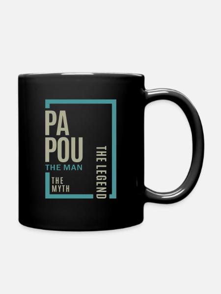 Papou le mythe - Mug uni - noir