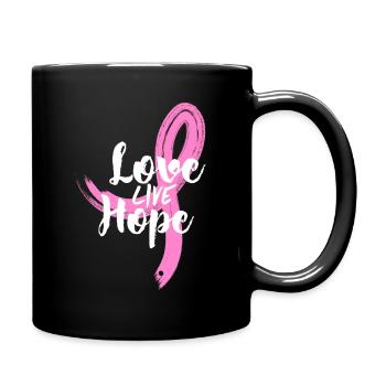 Cancer Fight Cancer World Cancer Day Fuck CANCER Cancer - Full Colour Mug - black - Right