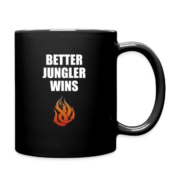 Jungler solo que streamer win smite - Tasse einfarbig - Schwarz - Rechts