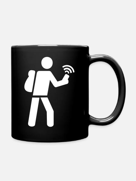 Geocaching - Mug uni - noir