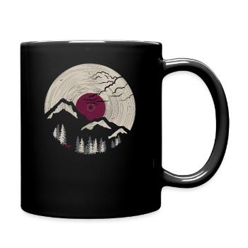 Berg auf Rekord 4 - Tasse einfarbig - Schwarz - Rechts