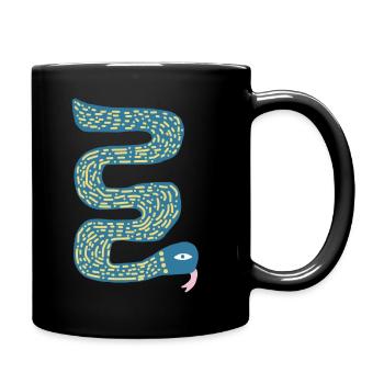 snake - Full Colour Mug - black - Right