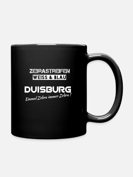 Zebra Duisburg - Tasse einfarbig - Schwarz