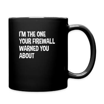 Hacker Tshirt - Tasse einfarbig - Schwarz - Rechts