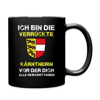 verrueckte kaerntnerin - Tasse einfarbig - Schwarz - Rechts