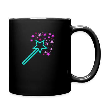 Magic Spell Fairy Elf Star Magic Wand Girl - Full Colour Mug - black - Right