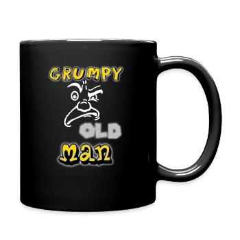 grumpy old man - Tasse einfarbig - Schwarz - Rechts