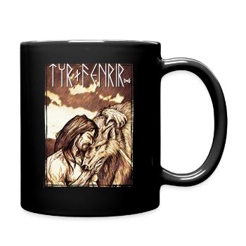 Tyr + Fenrir - Mug uni - noir - Droite