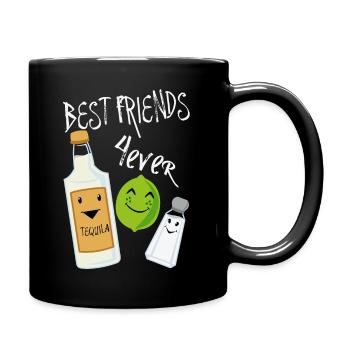 Best Friends Forever Tequila Lime Salt Humour - Full Colour Mug - black - Right