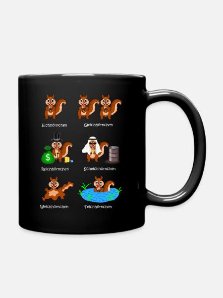 écureuils, écureuils, écureuils, cheikhs, - Mug uni - noir
