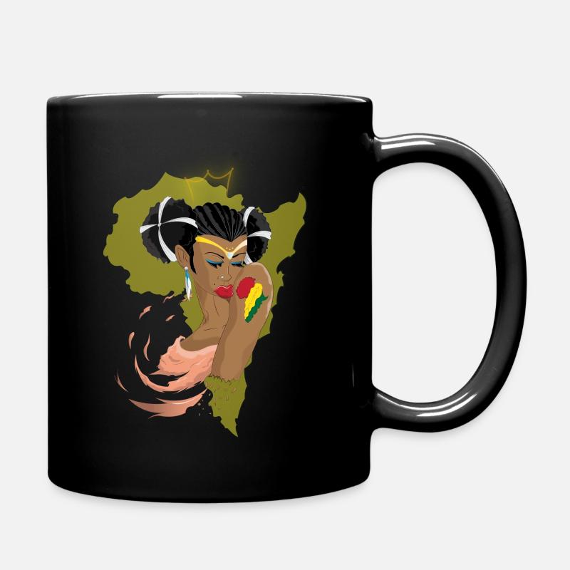 Afrikanische Königin - Tasse einfarbig - Schwarz