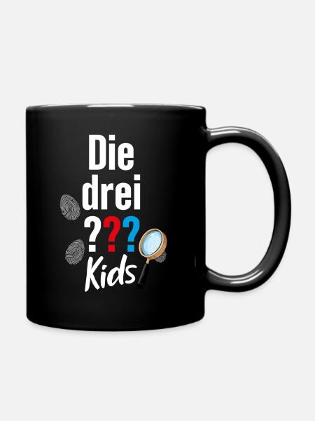 Die Drei ??? Kids Logo und Gadgets - Tasse einfarbig - Schwarz