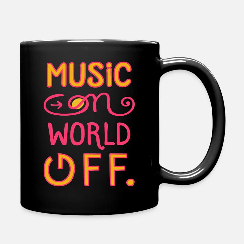Musique Amour de la musique J’adore Songs Hits Proverbe - Mug uni - noir