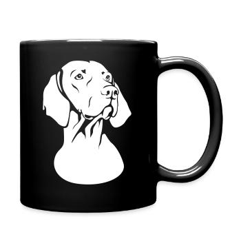 Magyar Viszla / Ungarisch Kurzhaar - Tasse einfarbig - Schwarz - Rechts